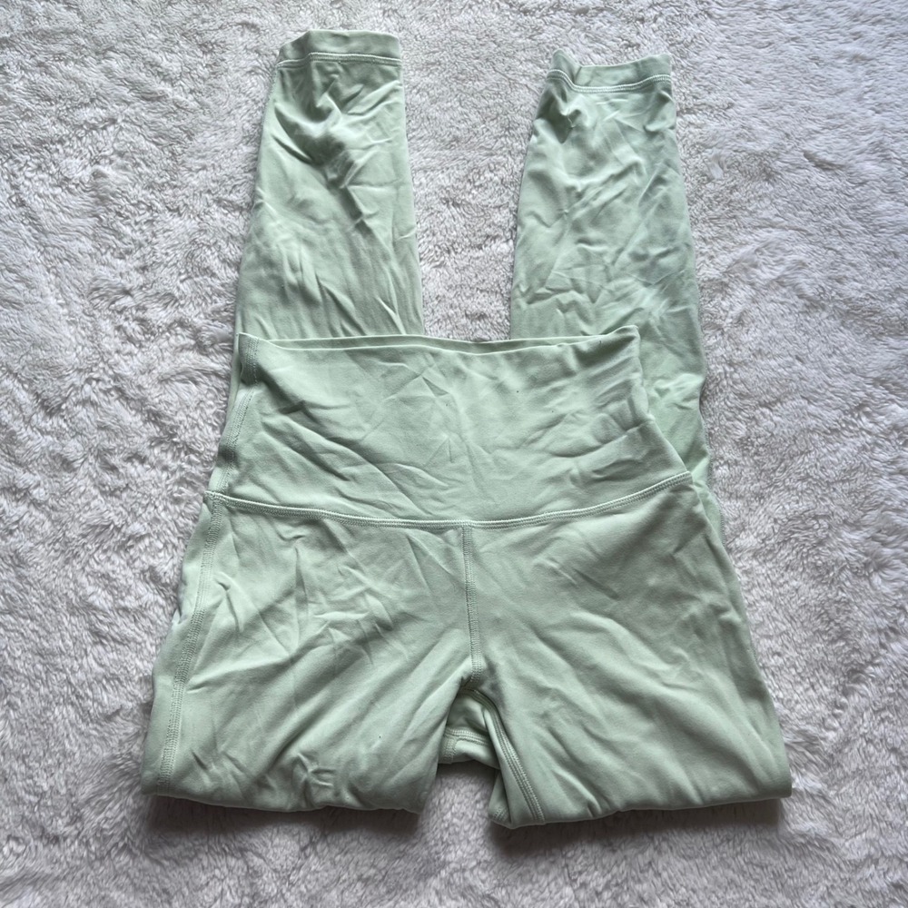 Lululemon Align High-Rise Pant 25 Mint Green Nulu Yoga Leggings LW5CTCS Size 4